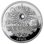 One Dollar Silver 2013 Magic Stones - April: Photo Coin, Niue, One Dollar Silver 2013 Magic Stones - April / thumbnail