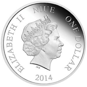 Niue / Silver Half Ounce 2014 Doctor Who Monsters - Weeping Angels - obverse photo