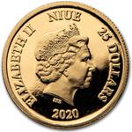 Gold Quarter Ounce 2020 Pluto: Photo 2020 Niue 1/4 oz Proof Gold $25 Disney: Pluto / thumbnail