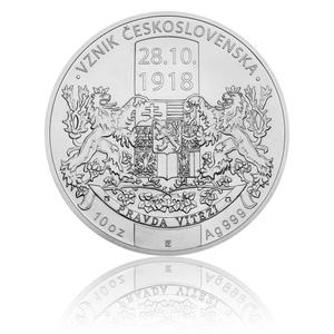 Niue / Silver Ten Ounces 2018 Establishment of Czechoslovakia - reverse photo