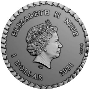 Niue / Silver Ounce 2021 The Princess and the Pea - obverse photo