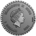 Niue / Silver Ounce 2021 The Princess and the Pea - obverse photo
