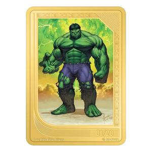 Niue / Silver Ounce 2023 Hulk (Gilded Card) - reverse photo