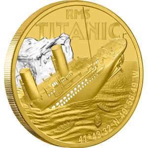 Niue / Gold Ounce 2025 Titanic - reverse photo