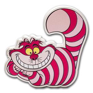 Niue / Silver Two Ounces 2025 Alice in Wonderland - Cheshire Cat - reverse photo