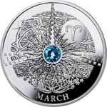 One Dollar Silver 2014 Magic Stones - March: Photo Coin, Niue, One Dollar Silver 2014 Magic Stones - March / thumbnail