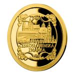 Gold Half Gram 2018 First Stamp of Czechoslovakia: Photo Coin, Niue, Gold Half Gram 2018 First Stamp of Czechoslovakia / thumbnail