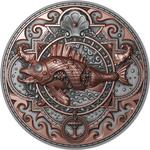 Niue / Silver Two Ounces 2022 Steampunk - Metal Fish - reverse photo