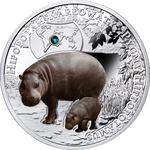 One Dollar Silver 2016 Pygmy Hippopotamus: Photo Coin, Niue, One Dollar Silver 2016 Pygmy Hippopotamus / thumbnail
