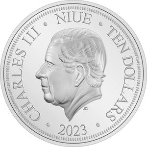 Niue / Silver Five Ounces 2023 Hawksbill Turtle - obverse photo