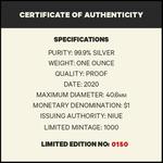 Silver Ounce 2020 Puffing Billy: Photo Coin, Niue, Silver Ounce 2020 Puffing Billy / thumbnail