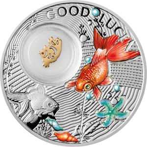 Niue / Silver Half Ounce 2014 Goldfish - reverse photo