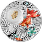 Silver Half Ounce 2014 Goldfish: Photo Coin, Niue, One Dollar Silver 2014 Goldfish / thumbnail