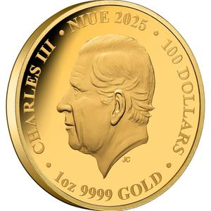 Niue / Gold Ounce 2025 Birds of Australia - Wedge-tailed Eagle - obverse photo