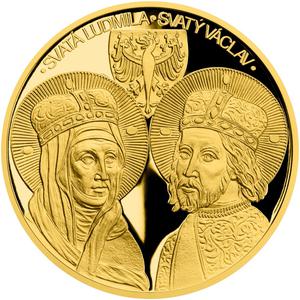 Niue / Gold Two Ounces 2021 St Ludmila and St Wenceslas - reverse photo