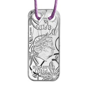 Niue / One Dollar Silver 2017 Butterfly Pendant - obverse photo