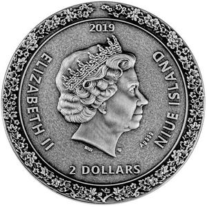 Niue / Silver Two Ounces 2019 Geisha - obverse photo