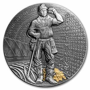 Niue / Silver Fifty Grams 2021 Crypto Mining - reverse photo