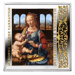 Niue / Silver Ounce 2014 Madonna of the Carnation - reverse photo