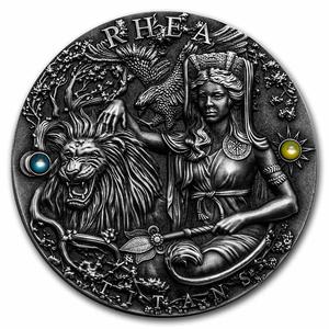 Niue / Silver Two Ounces 2022 Greek Titans - Rhea - reverse photo