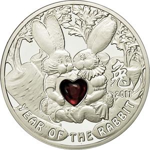 Niue / One Dollar 2010 Year of the Rabbit - obverse photo