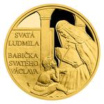 Gold Quarter Ounce 2020 St Ludmila - First Czech Saint: Photo Coin, Niue, Gold Quarter Ounce 2020 St Ludmila - First Czech Saint / thumbnail