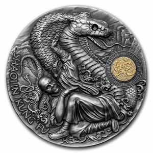 Niue / Silver Two Ounces 2022 Shaolin Snake - reverse photo