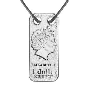 Niue / One Dollar Silver 2018 Year of the Dog Pendant - obverse photo