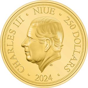Niue / Gold Ounce 2024 Year of the Dragon - obverse photo