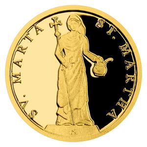 Niue / Gold Half Gram 2020 Saint Martha - reverse photo