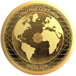 Niue / Gold Tenth-Ounce 2023 Terra - reverse photo