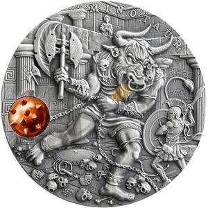 Niue / Silver Two Ounces 2017 Minotaur - reverse photo