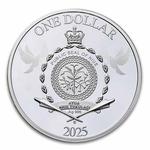 One Dollar Silver 2025 World Peace: Photo Coin, Niue, One Dollar Silver 2025 World Peace / thumbnail