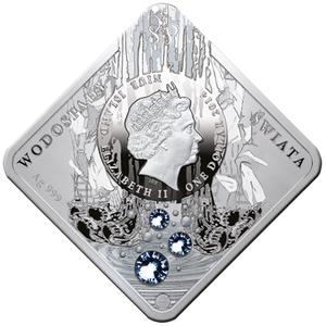 Niue / One Dollar Silver 2014 Niagara Waterfall - obverse photo
