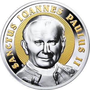 Niue / Silver Two Ounces 2014 Saint John Paul II - reverse photo