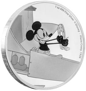 Niue / Silver Ounce 2016 Mickey - Plane Crazy - reverse photo