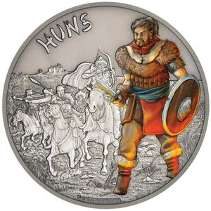 Niue / Silver Ounce 2017 Warriors of History - Huns - obverse photo