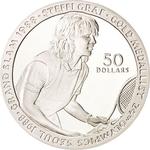 Fifty Dollars 1989 Steffi Graf: Photo Coin, Niue, Fifty Dollars 1989 Steffi Graf / thumbnail