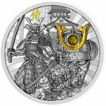 Silver Two Ounces 2019 Samurai Warriors: Photo Coin, Niue, Silver Two Ounces 2019 Samurai Warriors / thumbnail