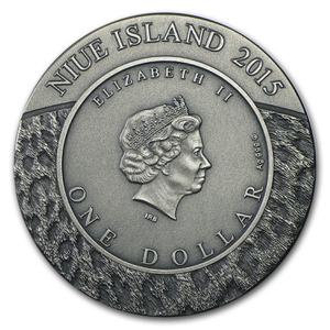 Niue / Silver Ounce 2015 Snow Leopards - obverse photo