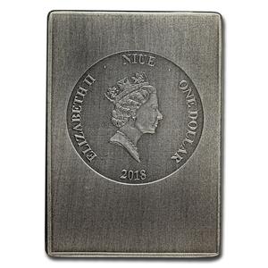 Niue / Silver Half Ounce 2018 Aurelius Polion Letter - obverse photo