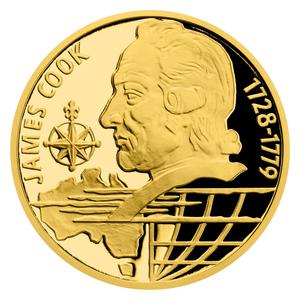 Niue / Gold Quarter Ounce 2020 James Cook - reverse photo