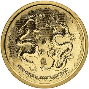 Niue / Gold Ounce 2018 Double Dragon - reverse photo