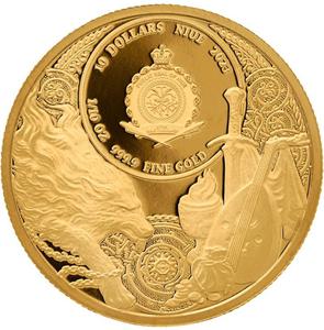 Niue / Gold Tenth-Ounce 2023 The Witcher - Blood of Elves - obverse photo
