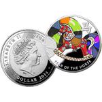 Niue / One Dollar Silver 2014 Year of the Horse - Rocking Horse - obverse photo