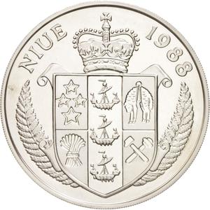 Niue / Fifty Dollars 1988 Steffi Graf - obverse photo
