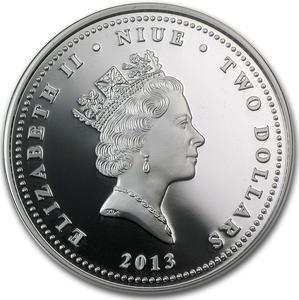 Niue / Silver Ounce 2013 Great Horned Owl - obverse photo
