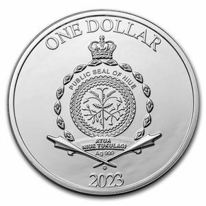 Niue / Silver Ounce 2023 Wedding - Doves - obverse photo