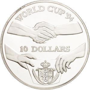 Niue / Fifty Dollars 1991 World Cup 1994 - reverse photo