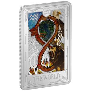 Niue / Silver Ounce 2025 Tarot Cards - The World - reverse photo
